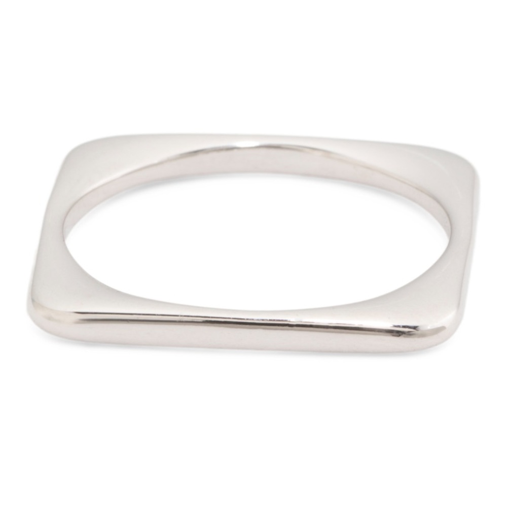 Milor Sterling Silver Square Minimalist Ring